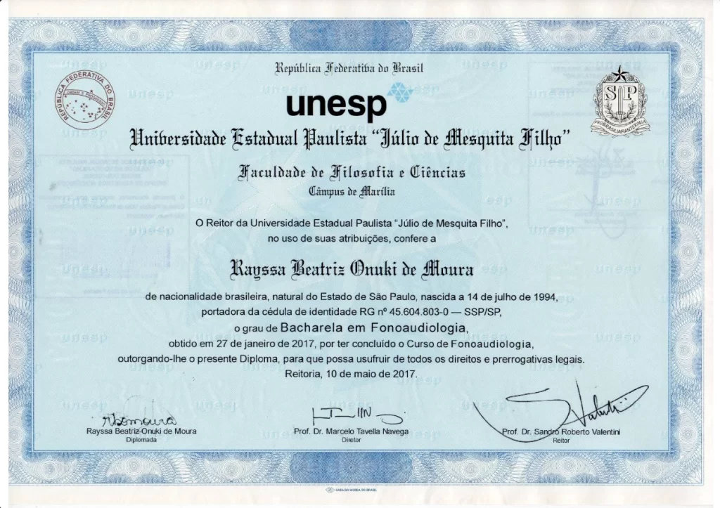 1 -Rayssa Ouki - Unesp - Bacharela em Fonoaudiologia
