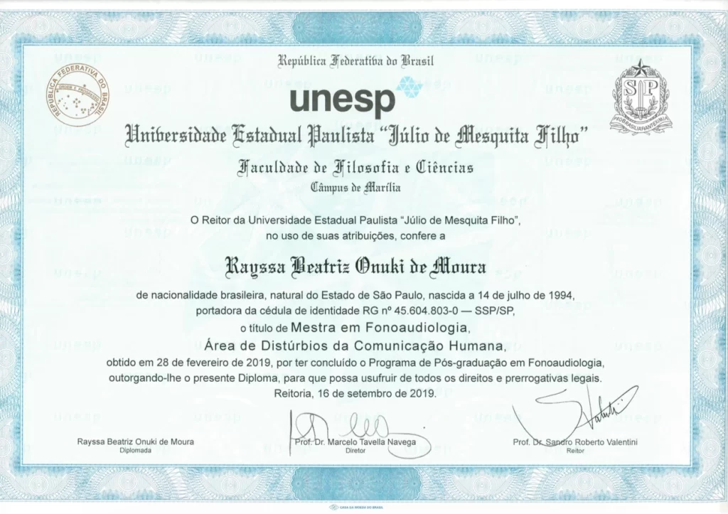 2- Rayssa Onuki - Unesp - Mestra em Fonoaudiologia